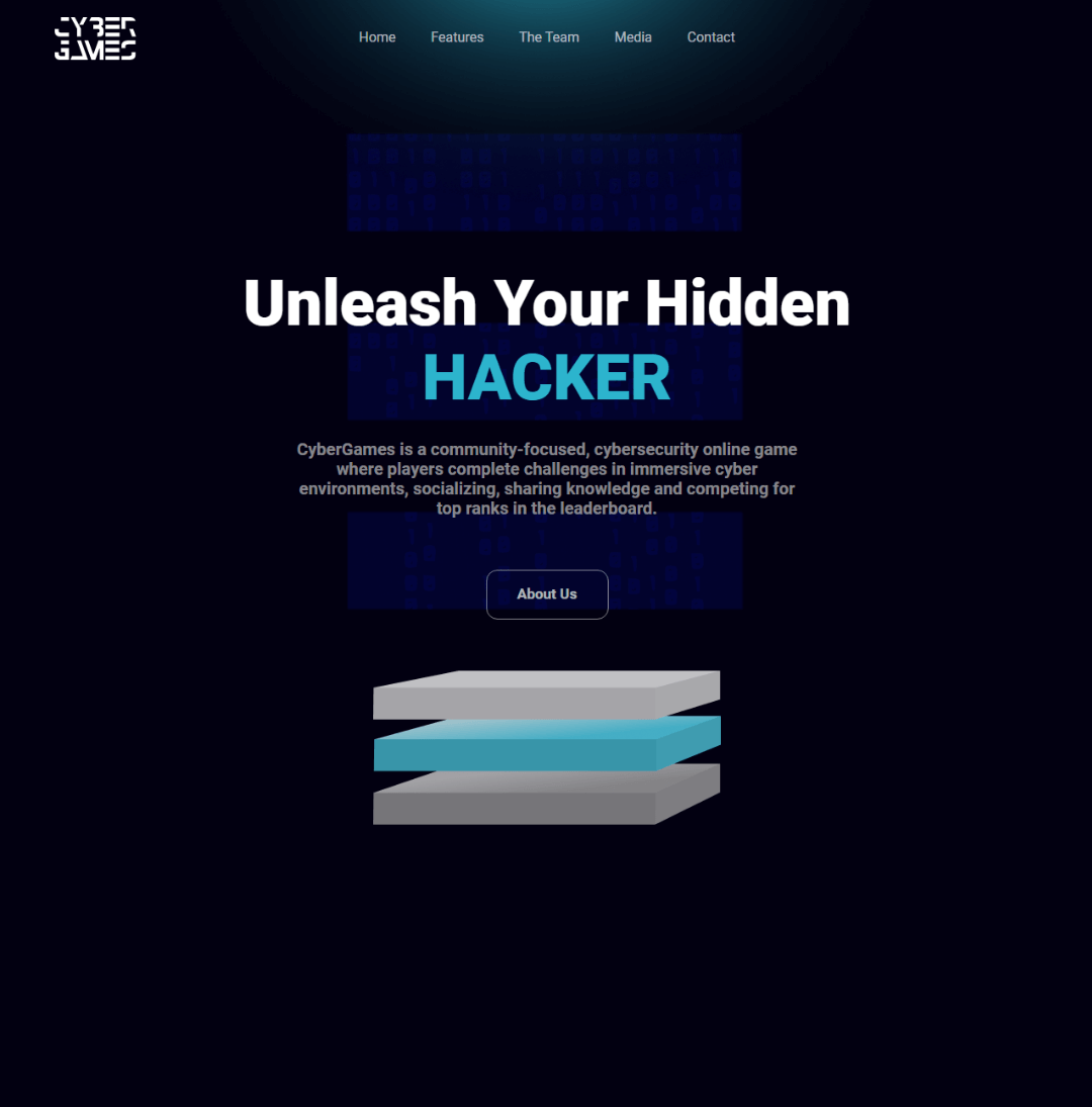 CyberGames website screenshot